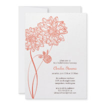 Summer Dahlias Shower/Party Invitation