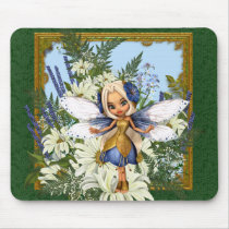 Summer Daisy Blue Fae Mousepads