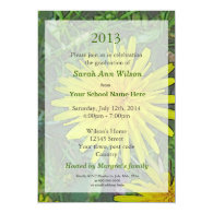 summer dandelion flower graduation  invitations personalized invitation