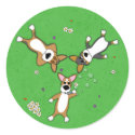 Summer Day Corgi Trio Sticker