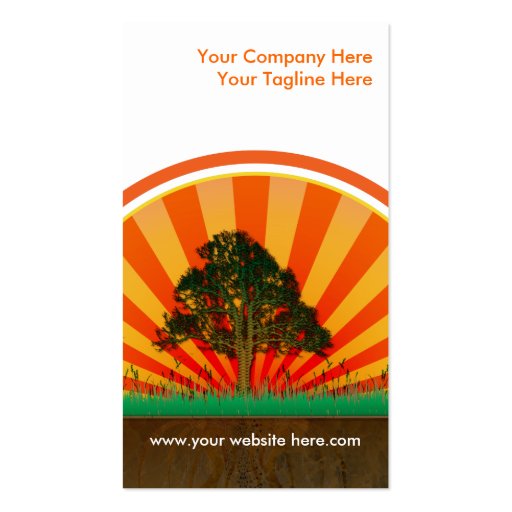 summer design business card template (front side)