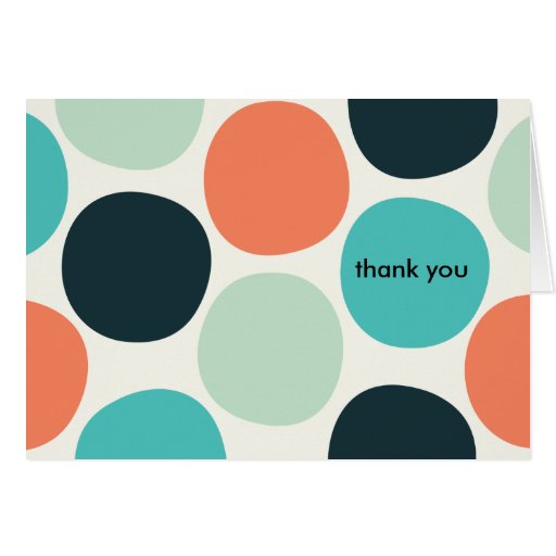 Summer Dots Thank You Note Cards