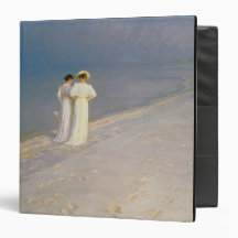 Summer Evening on the Skagen Southern Beach Vinyl Binders