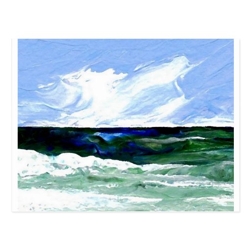 Summer Fantasy Ocean Art Seascape Sky Postcard