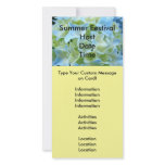 Summer Festival Announcement Cards Events Floral Photo Greeting Card