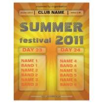 summer festival flyer