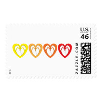 summer flip flop design postage stamp