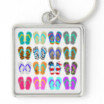 Summer Flip-Flops Chart Keychains