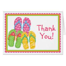 Summer Flip Flops Greeting Card
