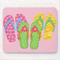 Summer Flip Flops Mousepads