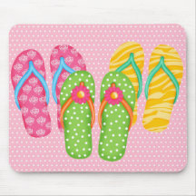 Summer Flip Flops Mousepads