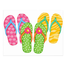 Summer Flip Flops Postcards