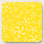 Summer Floral Design. Sunny Yellow. Drink Coasters