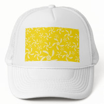 Summer Floral Design. Sunny Yellow. Trucker Hats