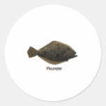 Summer Flounder (titled) Sticker