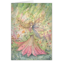 Summer Flower Fairy Card