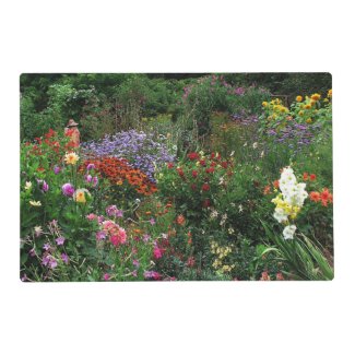 Summer Flower Garden Laminated Placemat