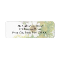 Summer Flowers Bouquet Custom Return Address Label