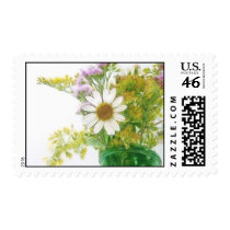 Summer Flowers Bouquet Postage Stamps