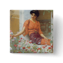 Summer Flowers by John William Godward Pin