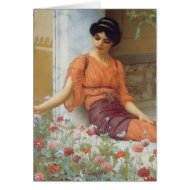 Summer Flowers by John William Godward Card