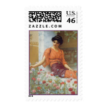 Summer Flowers by John William Godward Stamp