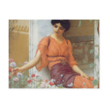 Summer Flowers by John William Godward Postcard