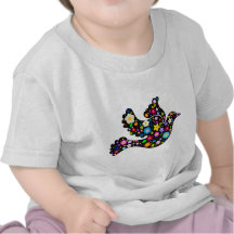 Summer Flowers Dove T-shirts