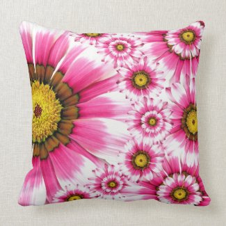 summer flowers girly cute pretty pink cushion