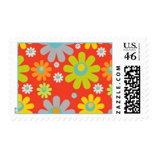 summer flowers stamp stamp