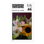 summer flowers stamp