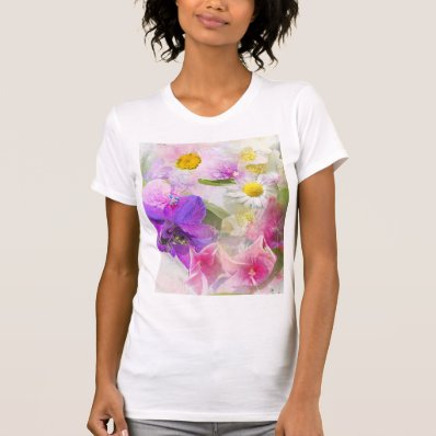Summer flowers t-shirts
