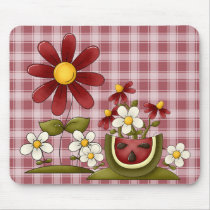 Summer Flowers Watermelon mousepad