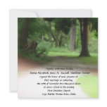 Summer Forest Wedding Personalized Announcement