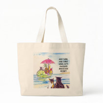 Summer Fruit Cats Beach Bag by MJLemieurDesigns Summer Fruit Cats Beach Bag