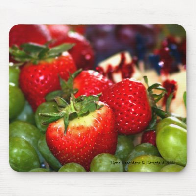 Summer Fruit Mouse Mat by lioneyes