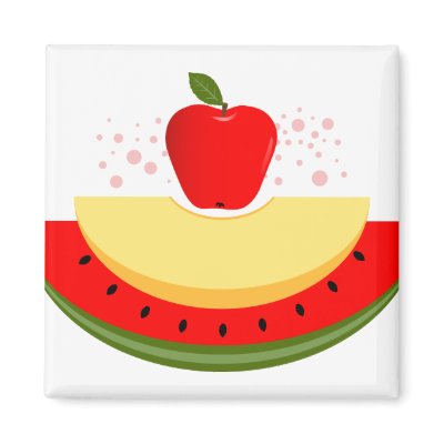 Summer Fruits Magnets by EveStock