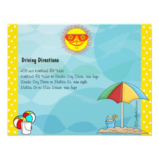 Summer Fun Birthday Invitation