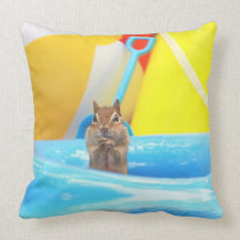 Summer Fun Chipmunk Pillow