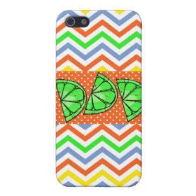 Summer Fun Limes Chevron Polka Dot Novelty Gifts Cover For iPhone 5