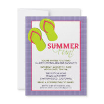 Summer Fun Picnic/BBQ Invitation (purple)
