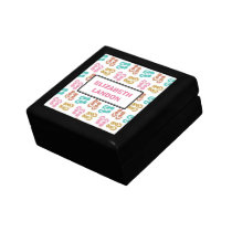 Summer fun pink flip flop sandal pattern custom gift boxes