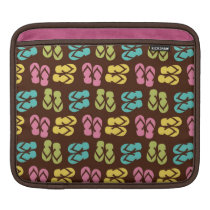Summer fun pink flip flop sandal slippers pattern ipad sleeves