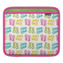 Summer fun pink flip flop sandal slippers pattern ipad sleeves