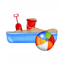 Summer Fun Sand box Beach Ball Tees