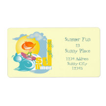 Summer Fun Shipping Labels