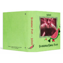 Summer Fun Watermelon Binder (medium) by Customizables Summer Fun Watermelon Binder (medium)