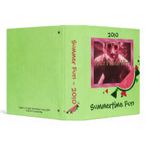 Summer Fun Watermelon Binder (medium) by Customizables Summer Fun Watermelon Binder (medium)