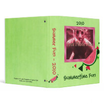 Summer Fun Watermelon Binder (small) by Customizables Summer Fun Watermelon Binder (small)