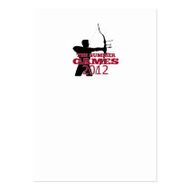 Summer Games 2012 Archery Business Card
